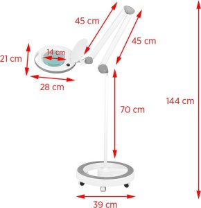Activeshop Lampa lupa Elegante 6014 60 led smd 5d ze statywem 8