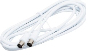 Kabel Blow Antenowy (F) 4.5m biały 2