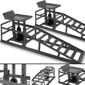 Bituxx Rampy Grafitowe Najazdy z Podnośnikiem Hydraulicznym 2x2000kg 1