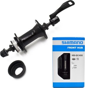 Shimano Piasta przednia Shimano Cues HB-QC400, łożyska maszynowe, 32H, 100 mm, QR, pod tarcze Center Lock 1