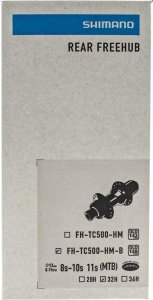 Shimano Piasta tylna Shimano FH-TC500-HM-BB, Boost 12x148 mm, bębenek HG, 8-11 rz., 32H 5