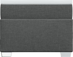 vidaXL Łóżko kontynentalne z materacem, ciemnoszara tkanina 80x200 cm 4
