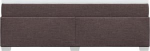 vidaXL Łóżko kontynentalne z materacem, brązowe, tkanina, 80x200 cm 8