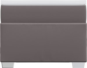 vidaXL Łóżko kontynentalne z materacem szare 80x200 cm 4