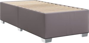 vidaXL Łóżko kontynentalne z materacem szare 80x200 cm 5