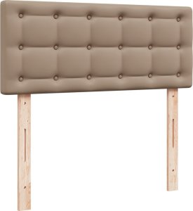 vidaXL Łóżko kontynentalne z materacem cappuccino 90x190 cm 7