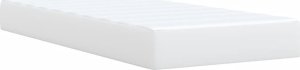 vidaXL Łóżko kontynentalne z materacem białe 80x200 cm 6