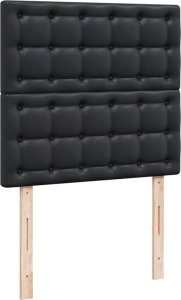 vidaXL Łóżko kontynentalne z materacem czarne 80x200 cm 8