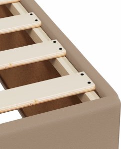 vidaXL Łóżko kontynentalne z materacem cappuccino 80x200 cm 11