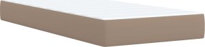 vidaXL Łóżko kontynentalne z materacem cappuccino 80x200 cm 6