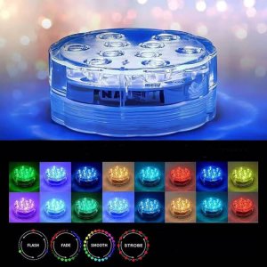 Aptel Wodoodporna LAMPA do podświetlania jacuzzi basenu LED RBG 10diod 24W biała ZD115 3