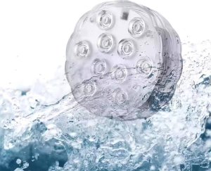 Aptel Wodoodporna LAMPA do podświetlania jacuzzi basenu LED RBG 10diod 24W biała ZD115 6