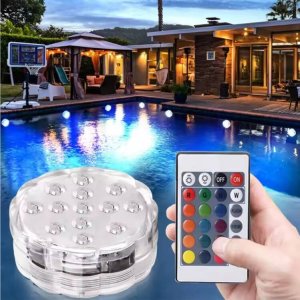 Aptel Wodoodporna LAMPA do podświetlania jacuzzi basenu LED RBG 10diod 24W biała ZD115 7