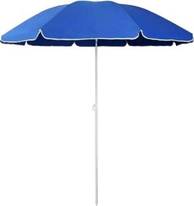 Aptel Rozkładany PARASOL ogrodowy plażowy łamany przeciwsłoneczny 170cm niebieski AG228B 1