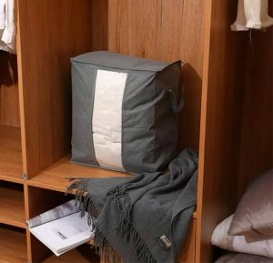 Aptel POKROWIEC na Pościel Ubrania 47x43x28cm szary AG900A 6