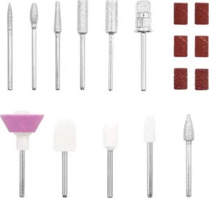 Aptel Kompaktowa FREZARKA do Paznokci + Akcesoria Frezy różowa DA111 3