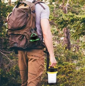 Aptel LAMPA Kempingowa składana LED 5W zimna biel 13x8,5cm czarno-zielona ZD128 7