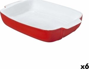 Pyrex Naczynie do Piekarnika Pyrex Signature Biały Czerwony Ceramika Prostokątny 29 x 19 x 7 cm (6 Sztuk) 1