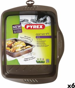 Pyrex Naczynie do Piekarnika Pyrex Asimetria Prostokątny Metal 30 x 24 cm (6 Sztuk) 1