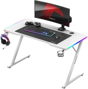 Biurko Huzaro Hero 2.5 RGB Białe 120 cmx60 cm 9