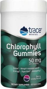 TRACE MINERALS Trace Minerals Research Chlorofil 50 mg jagodowy - 60 żelek 1