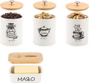 Elitehoff Zestaw 3 Pojemników Kuchennych i Maselniczka (E-6058) 3