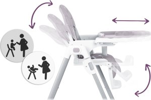 Ricokids Krzesełko do karmienia Ricokids Tulo wrzosowe 11
