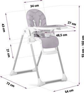 Ricokids Krzesełko do karmienia Ricokids Tulo wrzosowe 14