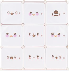 ModernHome Szafka regał dla dzieci modułowa 9 półek dziecięca 2