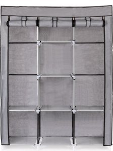 ModernHome Szafa tekstylna duża materiałowa garderoba z półkami na ubrania i buty 3