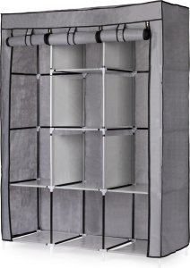 ModernHome Szafa tekstylna duża materiałowa garderoba z półkami na ubrania i buty 4