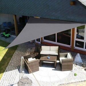 ModernHome Żagiel przeciwsłoneczny daszek wodoodporny 5x5x5m ModernHome - szary 5