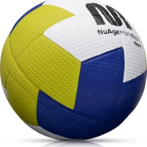 Meteor Piłka ręczna Meteor Nuage junior 1 biały/żółty/granatowy Uniwersalny 2