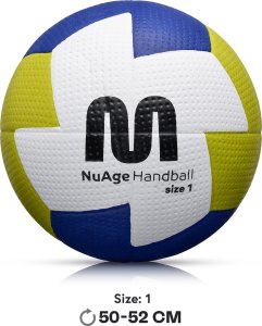 Meteor Piłka ręczna Meteor Nuage junior 1 biały/żółty/granatowy Uniwersalny 4