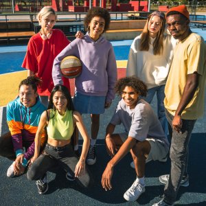 Meteor Piłka koszykowa Meteor What's up 6 pomarańczowy/beżowy Uniwersalny 5