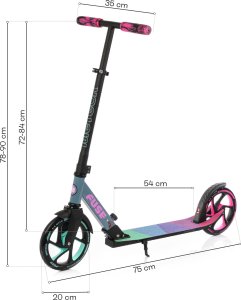 Hulajnoga Meteor Hulajnoga Meteor Fuse różowy Uniwersalny 7