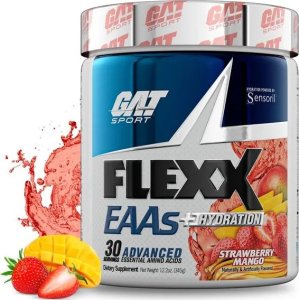 GAT GAT - Flexx EAAs + Hydration, Truskawka Mango, Proszek, 345g 1