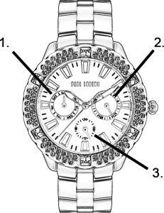 Zegarek Paul Lorens Zestaw prezentowy damski zegarek NAOMI + bransoletka Pacific 8