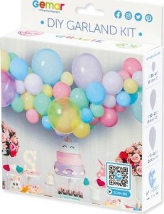 GoDan Girlanda balonowa DIY Pastelowa 65szt 1