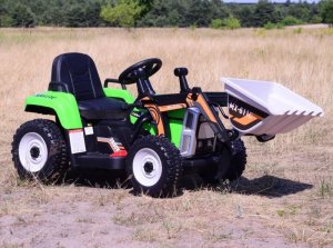 Import SUPER-TOYS SUPER TRAKTOR BLOW - NA AKUMULATOR Z ŁYŻKĄ, MIĘKKIE KOŁA, MIEKKIE SIEDZENIE, PILOT/XMX611-DIGGER 10