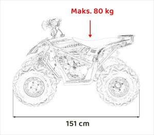 1DEA.me Pojazd Quad Spalinowy DESERT STORM Pomarańczowy 22
