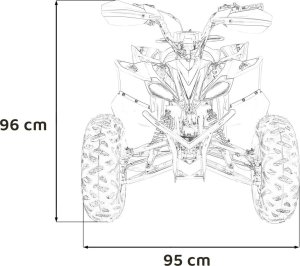 1DEA.me Pojazd Quad Spalinowy DESERT STORM Pomarańczowy 23