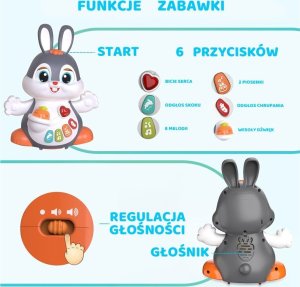 HOLA Interaktywny Tańczący Królik zabawka do raczkowania dla dziecka ZA5071 9