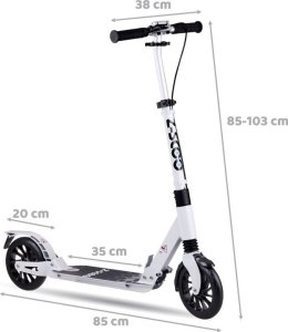 Hulajnoga Jokomisiada Duża Składana Hulajnoga miejska z amortyzatorem hamulcami SP0785 6