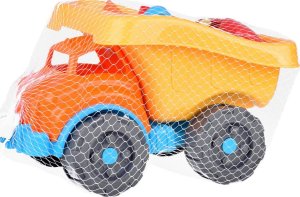 Jokomisiada Duży zestaw Auto Wywrotka do piasku, foremki, łopatka, grabki ZA5076 13