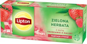 Lipton Herbata LIPTON zielona, z nutą truskawki i maliny, 20 torebek 3
