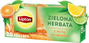 Lipton Herbata LIPTON zielona, z nutą cytrusów, 20 torebek 4