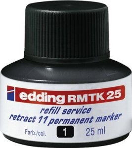 Edding Tusz do uzupełniania markerów permanentnych retract 11 e-RMTK 25, czarny 2