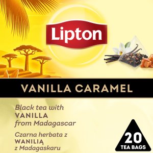 Lipton Herbata LIPTON, piramidki, czarna, wanilia, 20 torebek 1