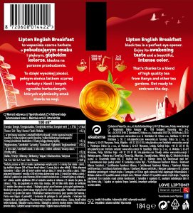 Lipton Herbata LIPTON czarna, English Breakfast, 92 torebki 5